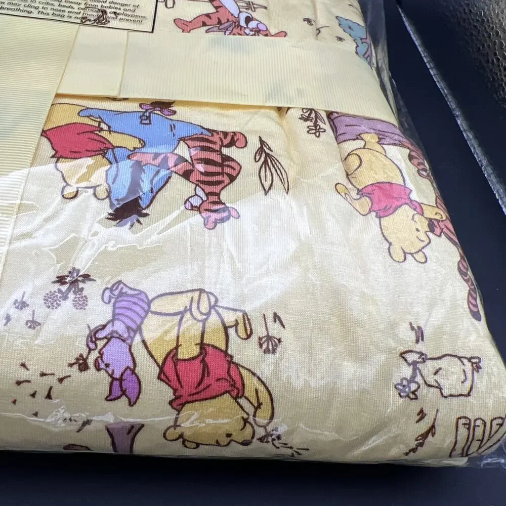 Little Sleepies Disney Winnie the Pooh Tigger Piglet Yellow Large Cloud Blanket